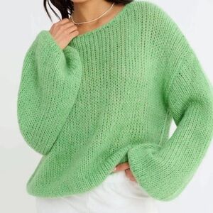 Rumored Mint Green Crew Neck Sweater
